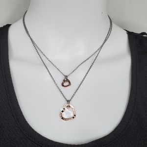 Michael Kors Double Layer Heart Necklace